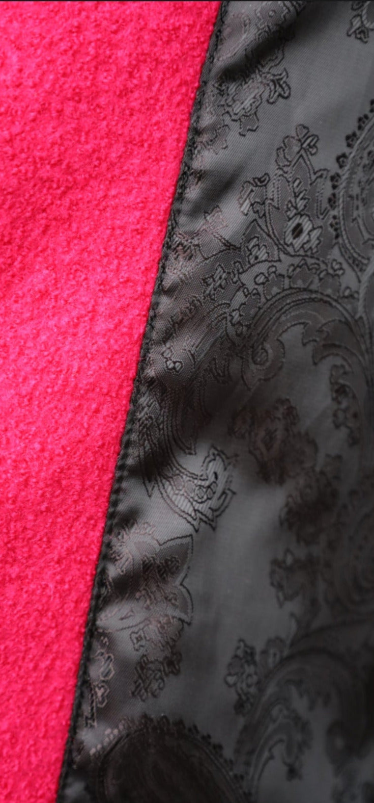 Mantel aus Merinowolle in Fuchsia Nr. 49