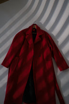 Mantel aus Merinowolle in Fuchsia Nr. 49