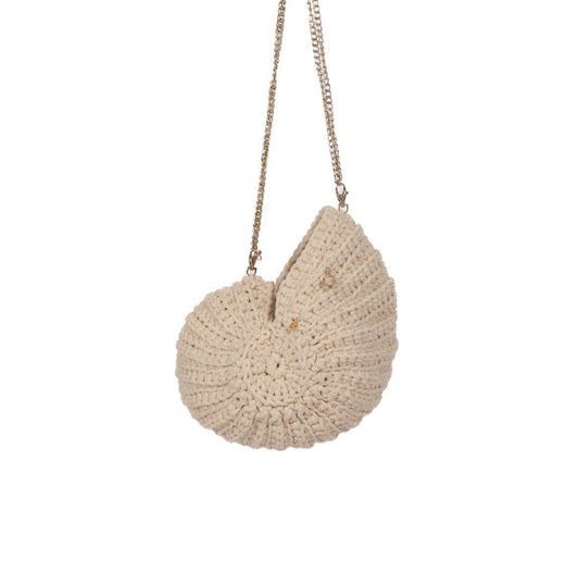 Häckeltasche in Muschelform