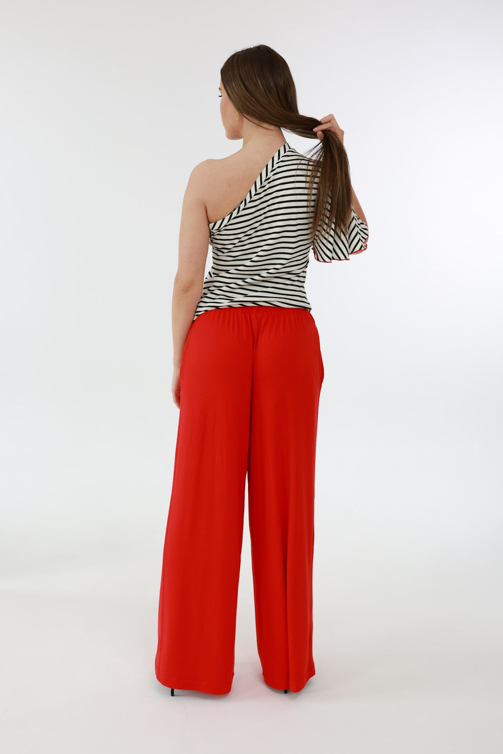Asymmetrisches Streifenshirt
