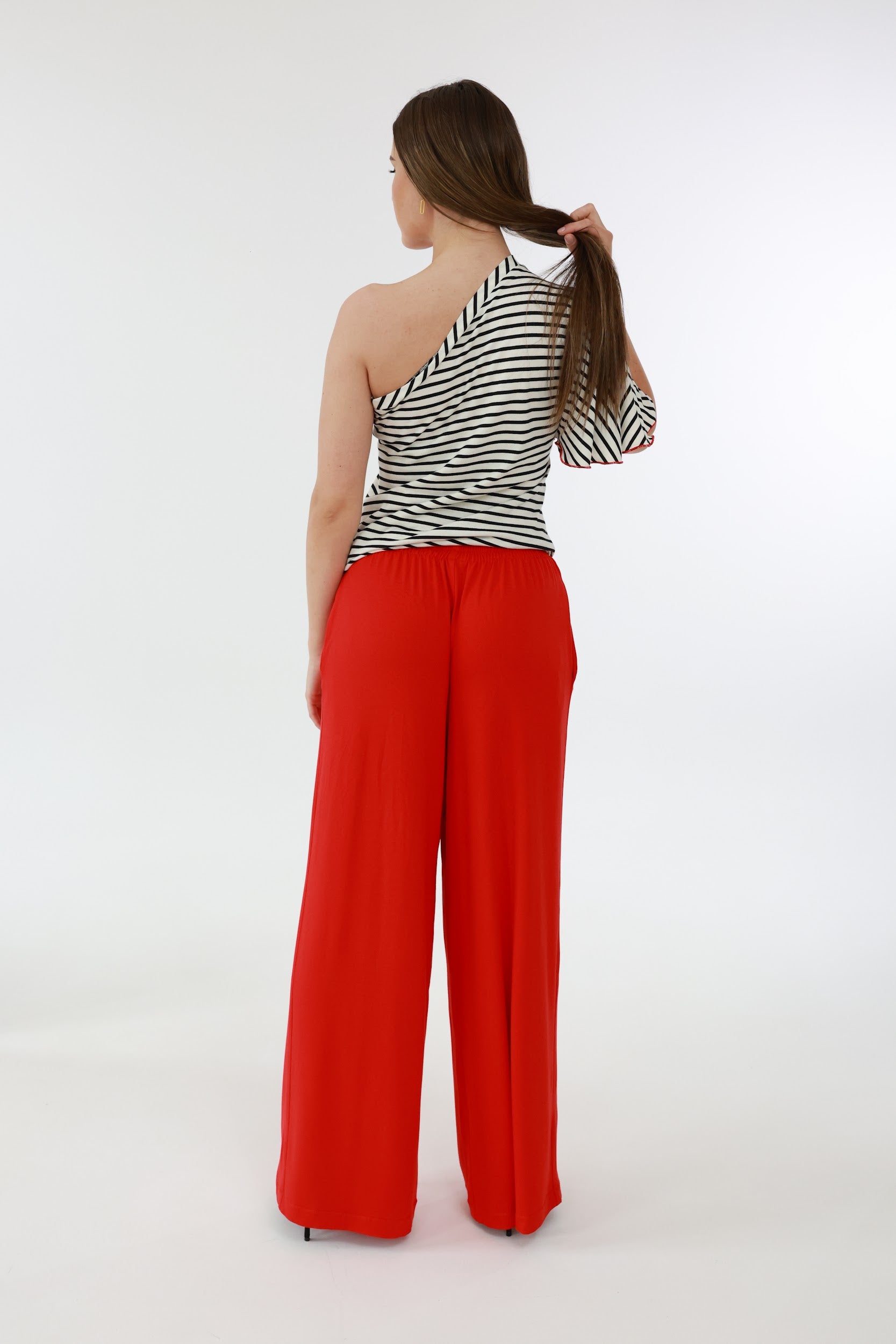 Asymmetrisches Streifenshirt
