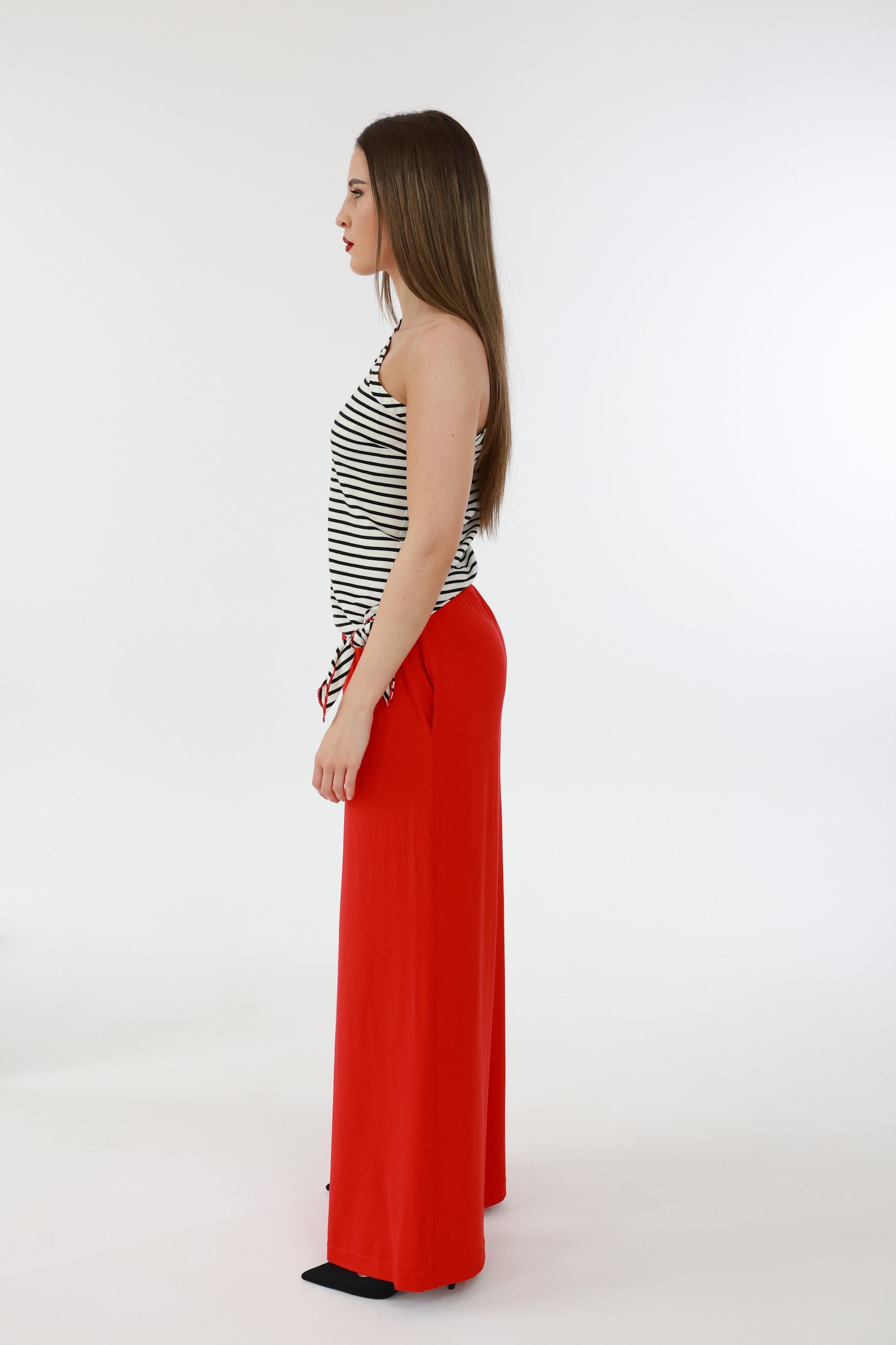 Asymmetrisches Streifenshirt