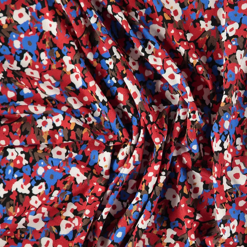 Wickelkleid aus zartem Viskosejersey mit Blumenprint