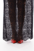 Spitzenrock in Rosen- Design